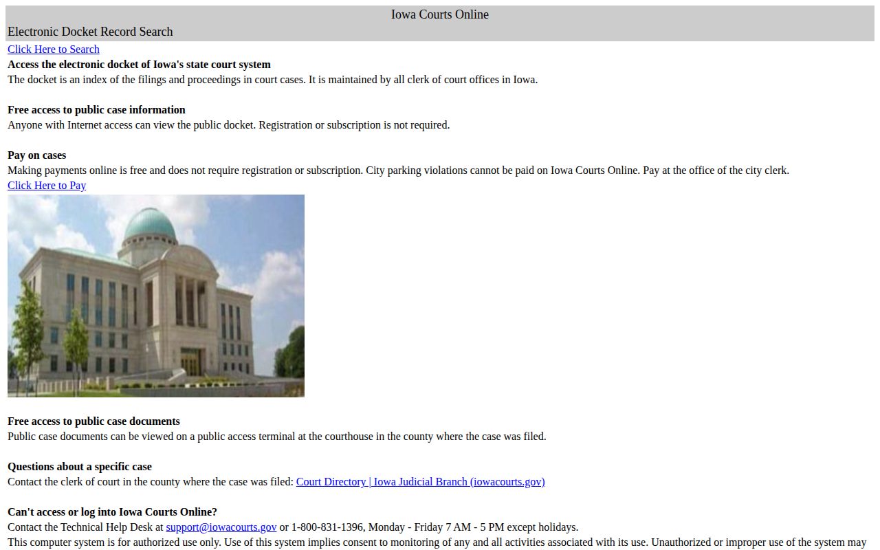 Greene County Iowa court arrest record search